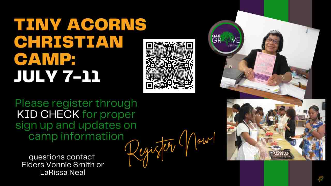 Tiny Acorns Christian Camp/Vacation Bible School